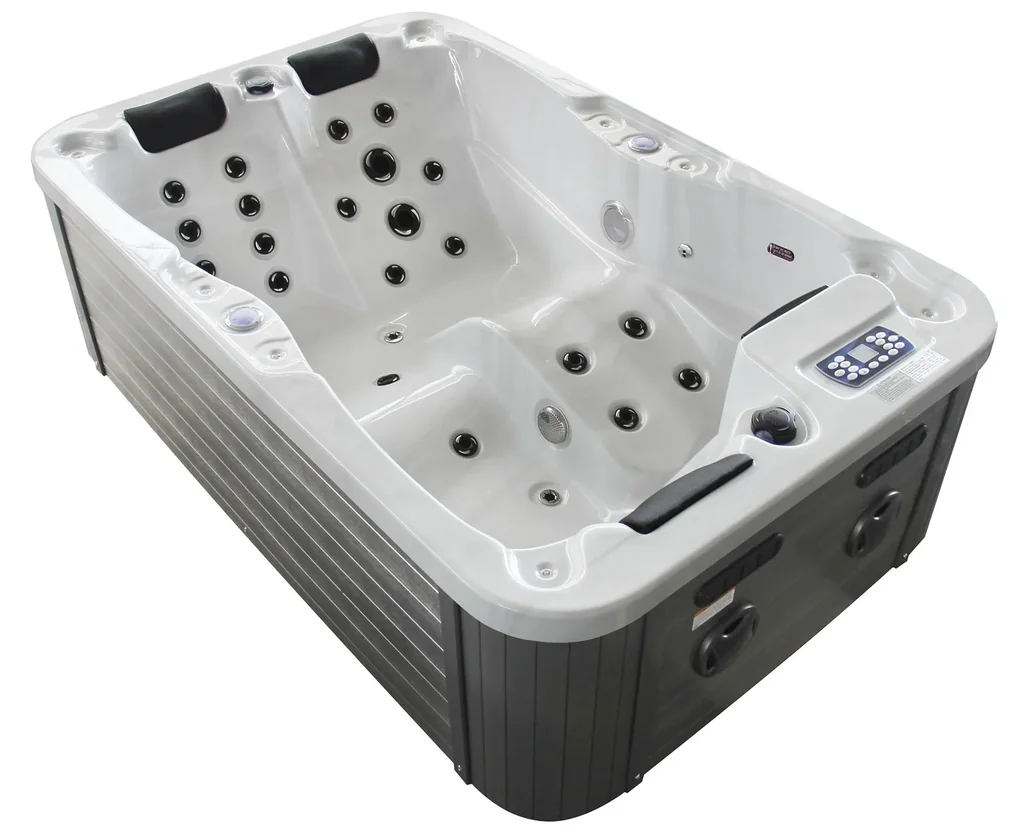 Whirlpool - Kreta weiss mit Unterwasserbeleuchtung