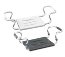 Badewannensitz Secura, silber- anthrazit, ausziehbar, 120 kg Tragkraft