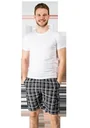 Short mit Cargotasche, Farbe marine/kariert, Gr.L