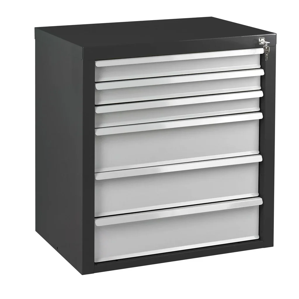 Schubladenschrank / Werkzeugschrank mammut, 6 Schubladen, RAL7016 / 7035