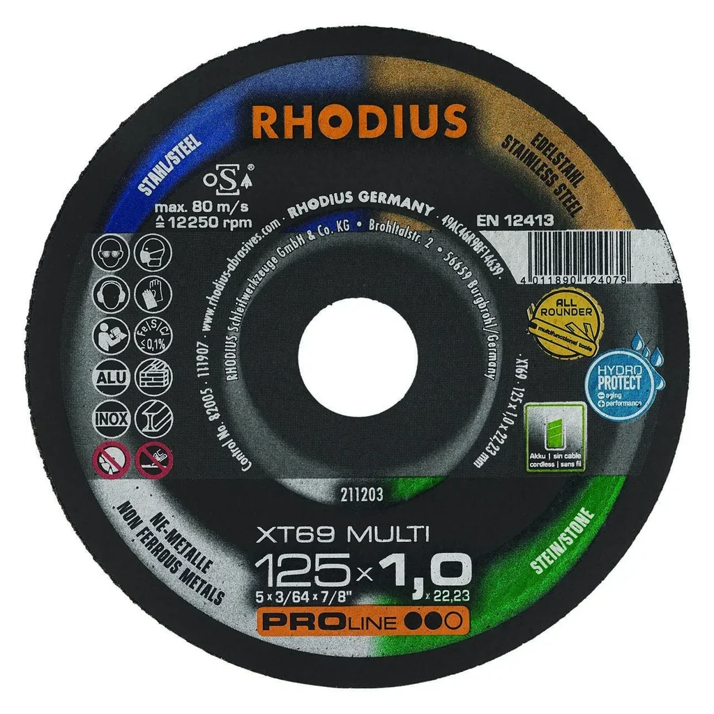Trennscheibe XT69 Multi für alle Materialien, 125 x 1 x 22,23 mm, 10 Stück