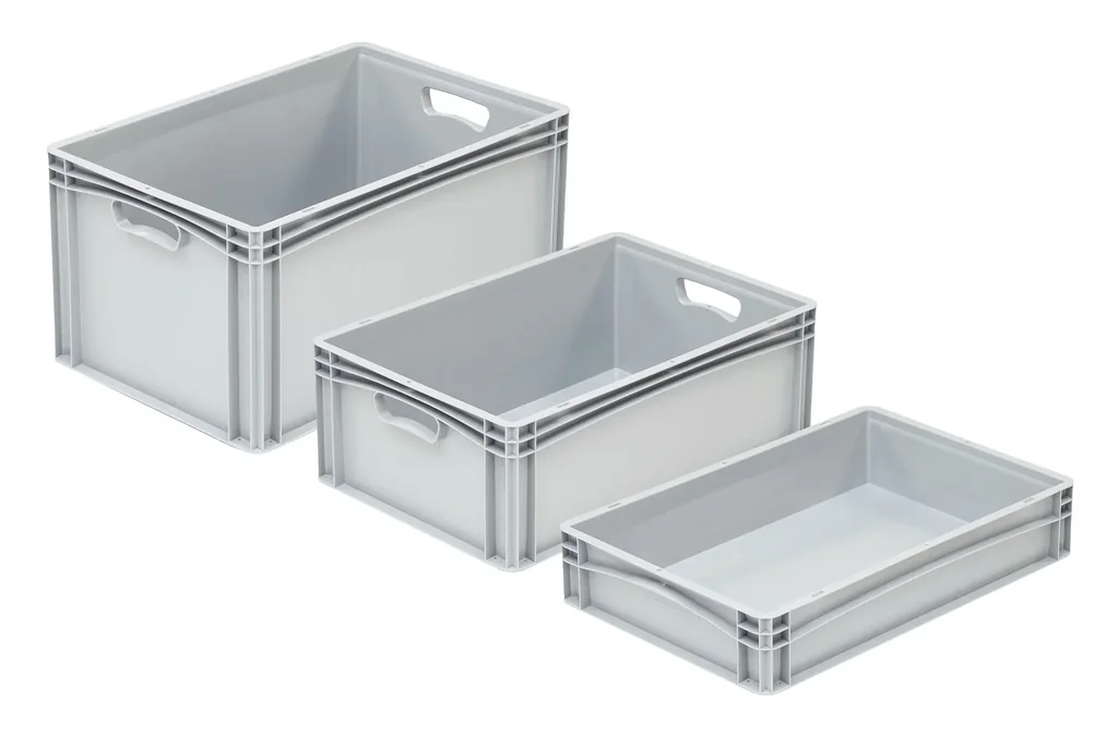 Euro-Norm Behälter, 600 x 400 x 120 mm, grau