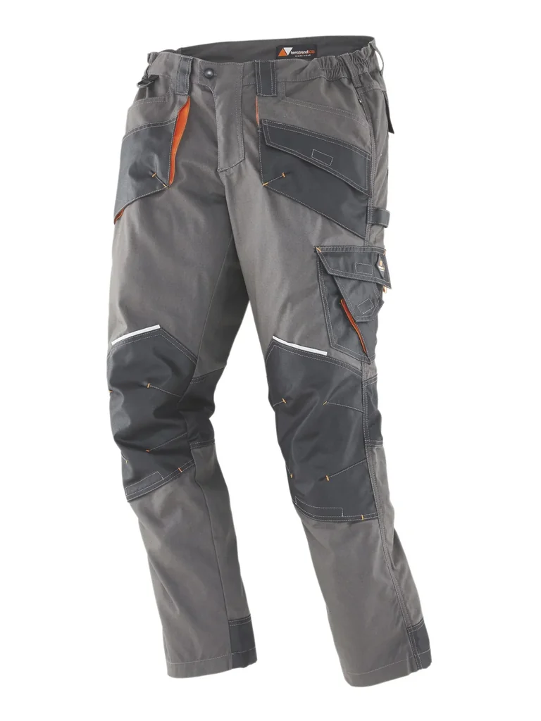 Bundhose, Farbe grau/schwarz, Gr.58