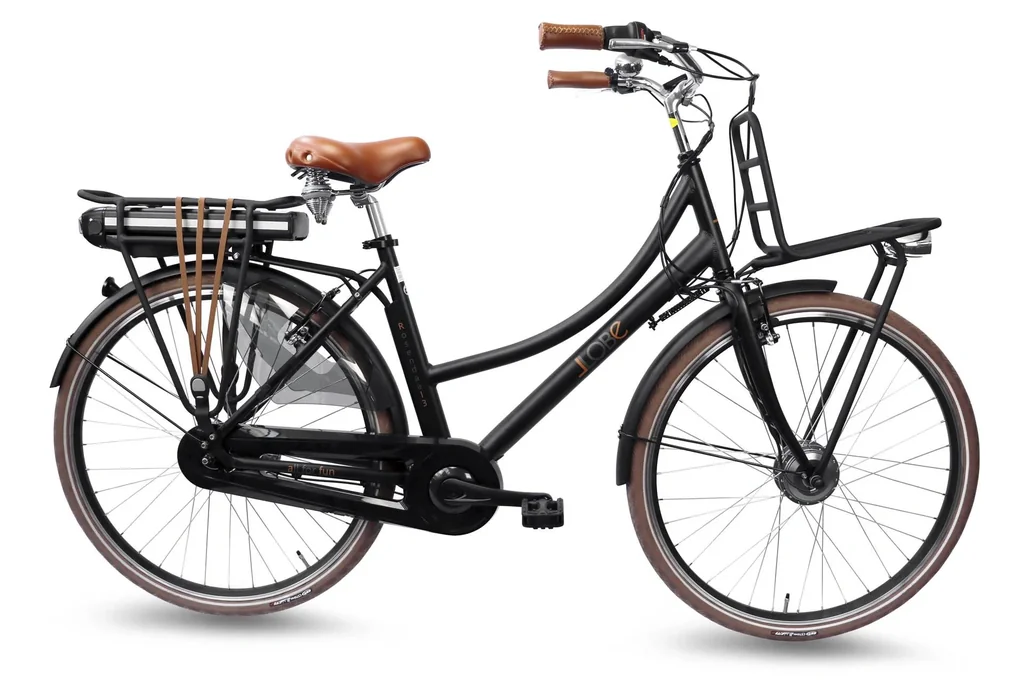 Damen City E-Bike, 28 Zoll, Rahmenhöhe 50 cm, 7-Gang Nabenschaltung, schwarz, Rosendaal 3 Lady 15,6Ah