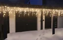 Eisregen Lichterkette mit 960 kaltweißen LED - Länge 24 m