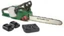 Set Akku-Kettensäge + 2 x Akku 2 Ah + Doppelschnell-Lader.