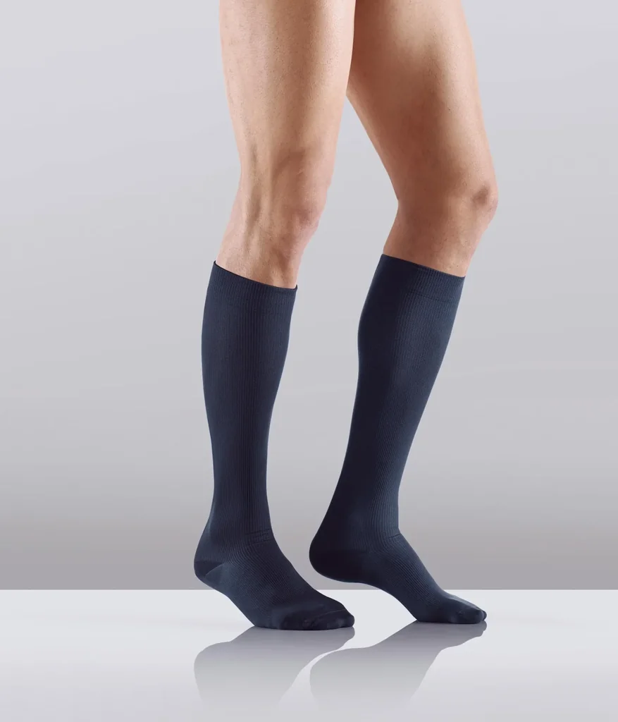 Travel-Stützstrümpfe, Mikrofaser, 2er, Größe S (37-39), Blau