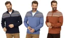 Pullover mit Norwegermuster, Farbe braun, Gr.M