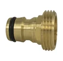 Geräteanschlussstück aus Messing, Stecksystem, 3/4" Außengewinde
