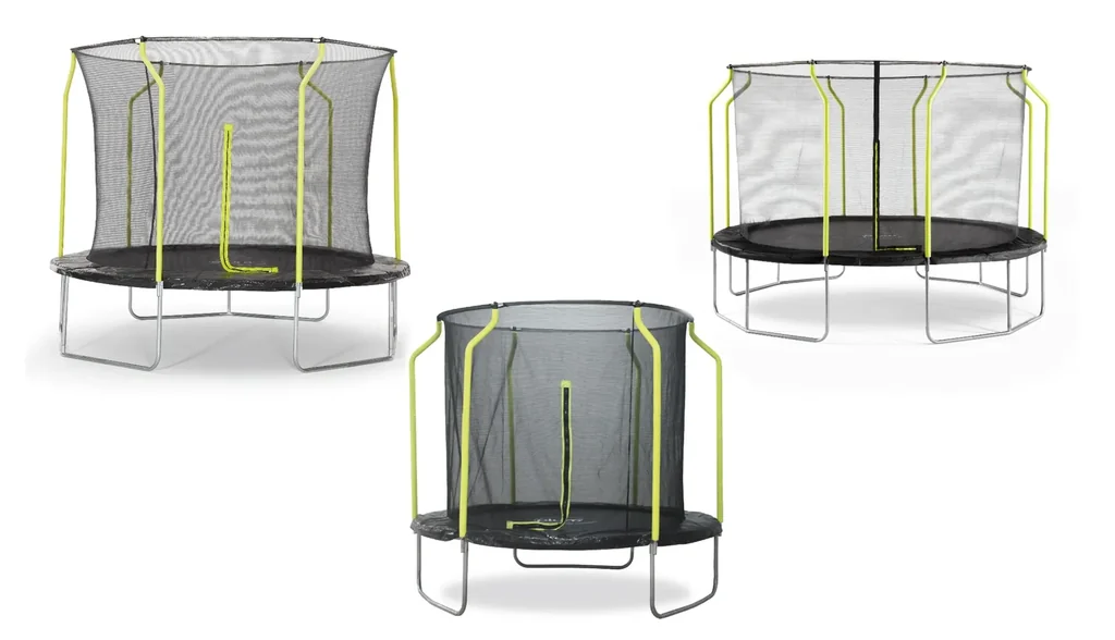 Springsafe Trampolin Wave 305 cm mit Sicherheitsnetz   Outdoor-Trampolin, Durchmesser 305 cm, rund