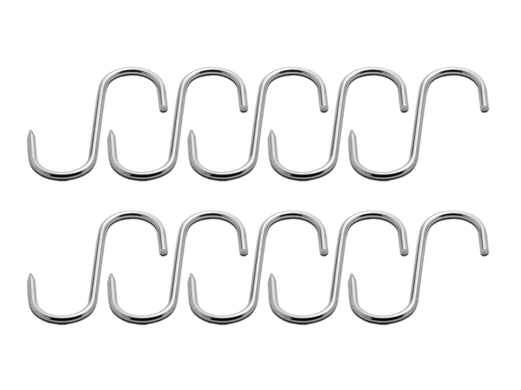 Fleischhaken, Edelstahl, 8 cm, 10 Stück