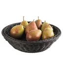 Korb, rund Profiline", schwarz, Ø 29 cm, H: 7 cm