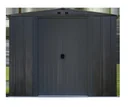 Gerätehaus Metallgerätehaus 10x8 313x242x209 cm Onyx Schwarz