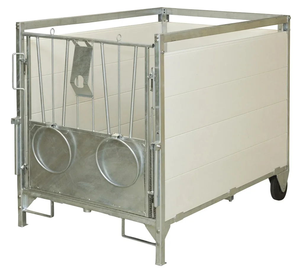 Kälberbox, klein 130 cm x 85 cm inklusive Dach