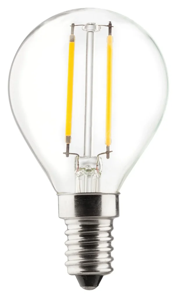 Retro LED Tropfenlampe mit 2,5 Watt, E14, warmweiß
