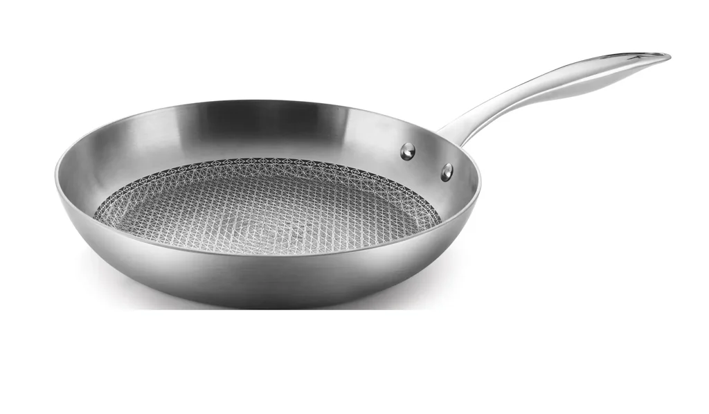 XXL Edelstahl-Hybrid Hochrand-Pfanne 28 cm - Hochrandpfanne Ceraflon Elite Quantum