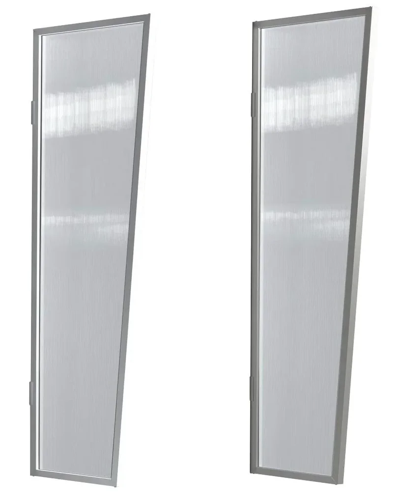 Seitenblende für B2 PC Klar, 1750 x 600 x 450 mm, Edelstahl