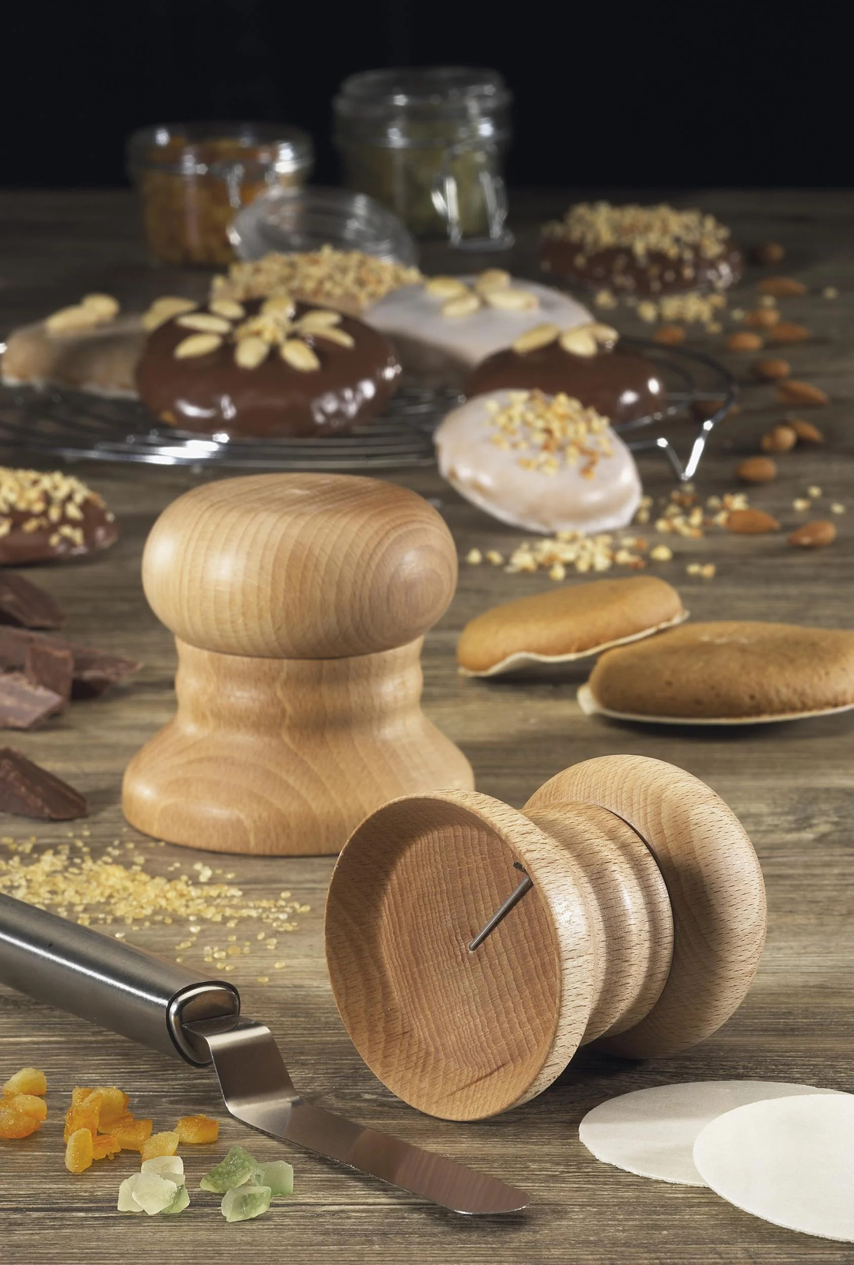 Buchenholz-Lebkuchenformer