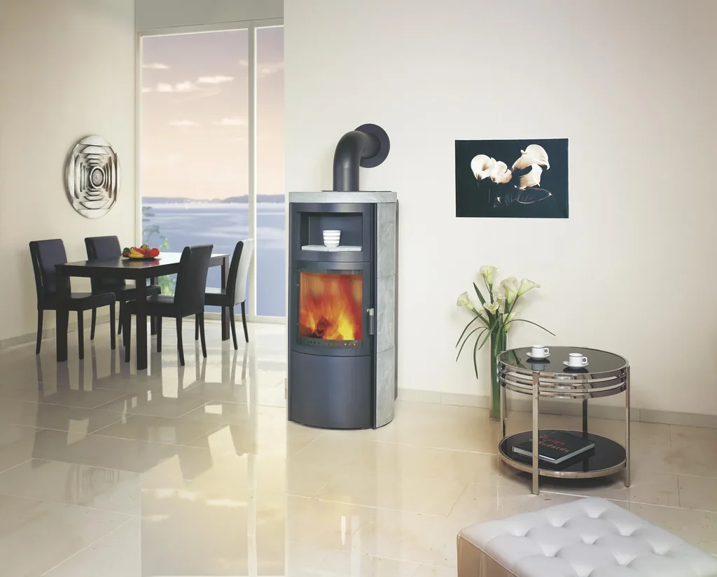 Kaminofen Vito WW ECOplus (8,4 kW) Naturstein, Feinstaubfilter, Dauerbrand, Automatik, Externe Zuluft, Warmwasser