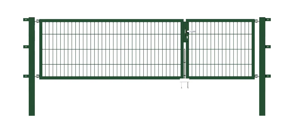 Doppeltor-Set Flexo inkl. Pfosten 1 + 2 x 0,8 m grün
