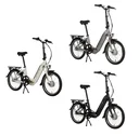Unisex E-Faltrad, 20 Zoll, Rahmenhöhe 33 cm,3 Gang Nabenschaltung, weiß, Sylt