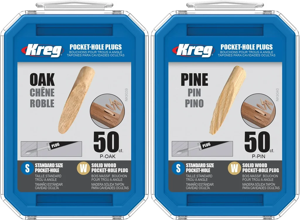 Dübel für Taschenlochbohrungen, Eiche