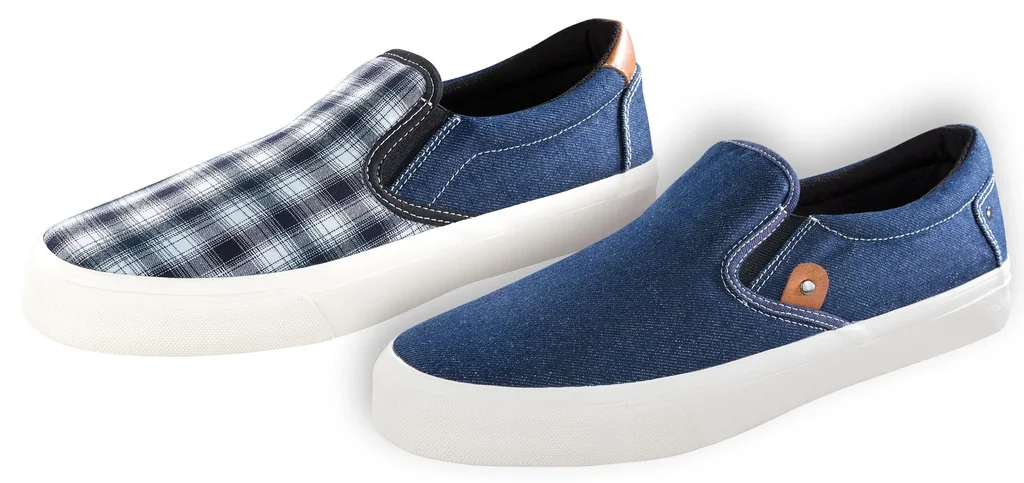 Canvas Slipper, Farbe jeansblau, Gr.43