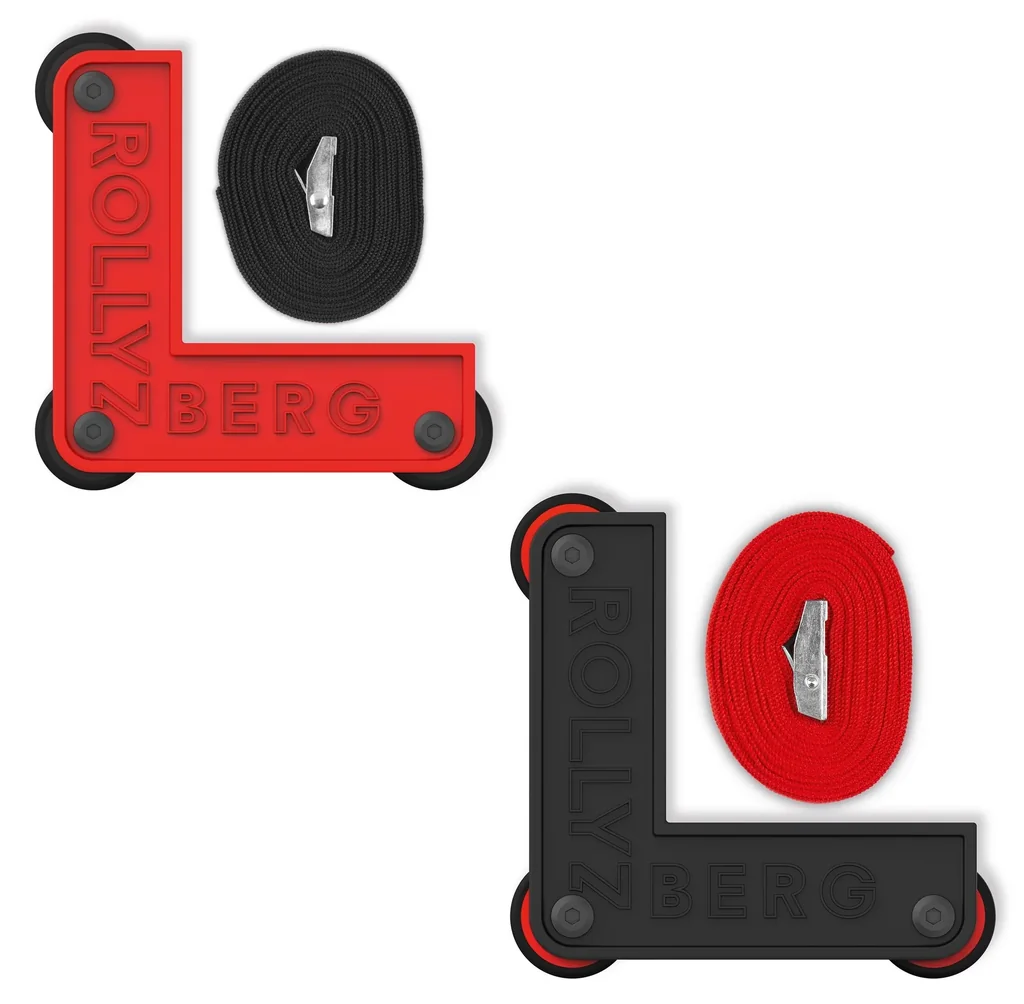 Transportrollen 2er Set rot