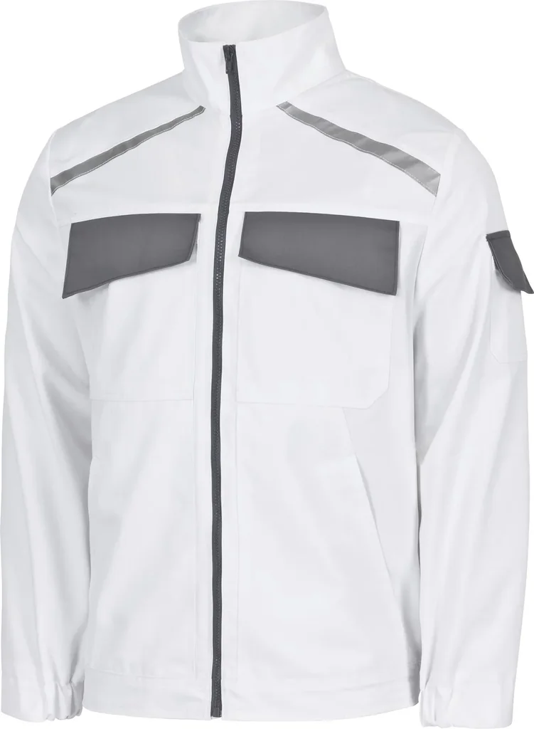 Berufsjacke EXTREME, weiss-grau, Gr. S