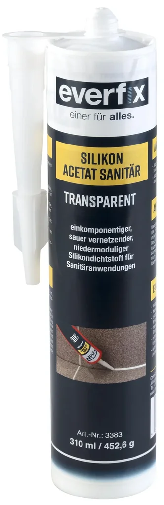 Silikon Sanitär transparent, 310 ml