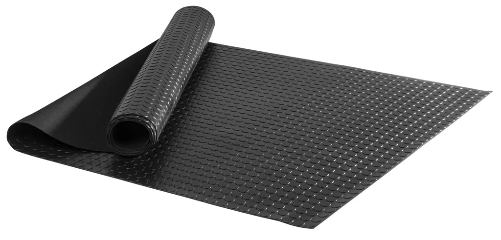 Kofferraummatte, Gummimatte Coin, zuschneidbare Meterware 100x200 cm schwarz