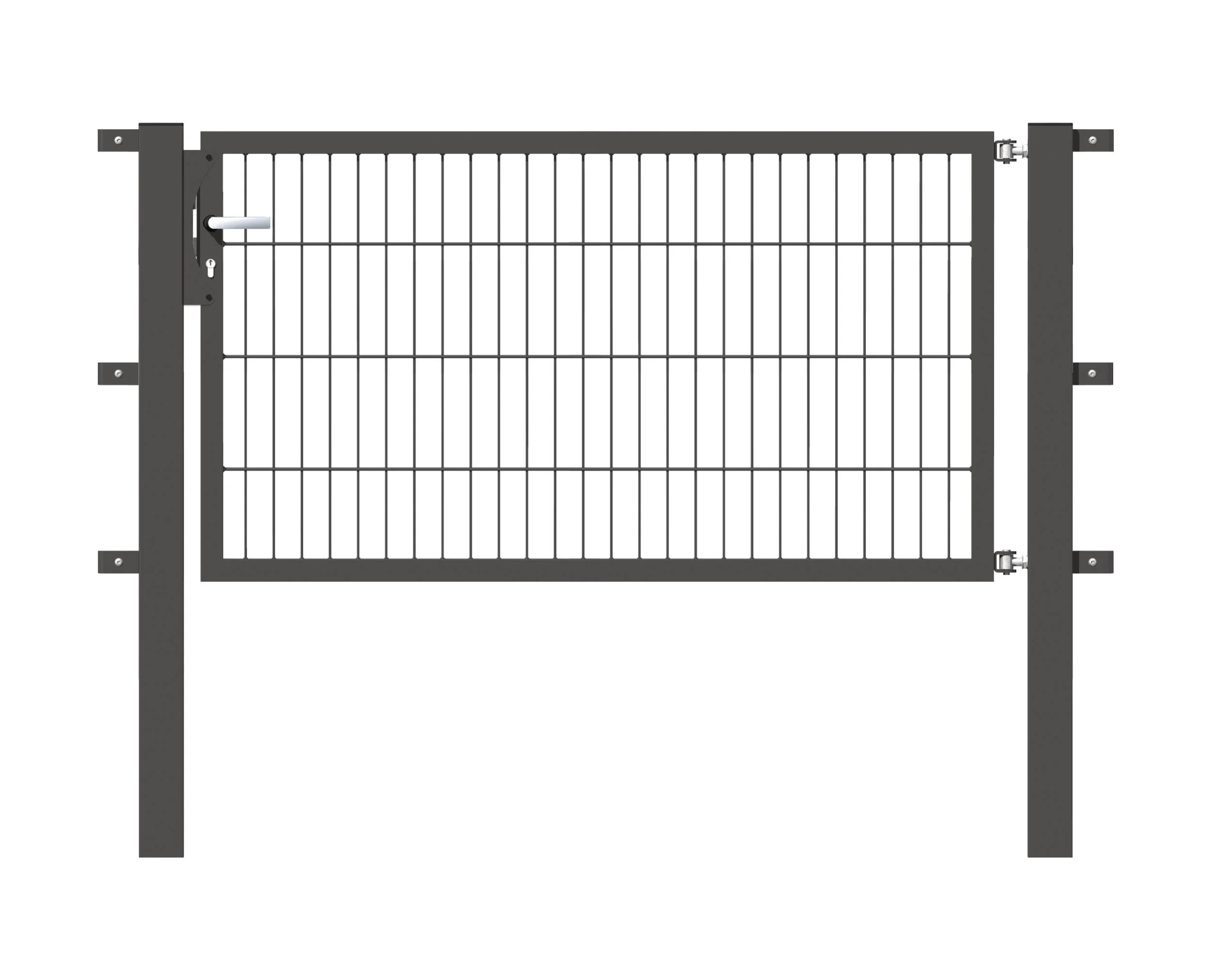 Einzeltor Flexo mit Zubehör, anthrazit/ Breite 150 cm, Höhe 140 cm