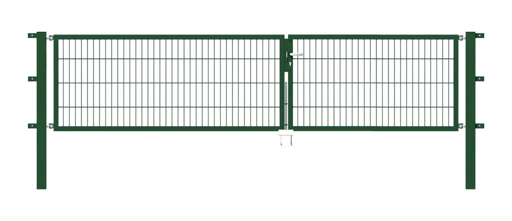Doppeltor Flexo mit Zubehör, grün, Breite 350 cm, Höhe 120 cm, PF: 80x80 cm
