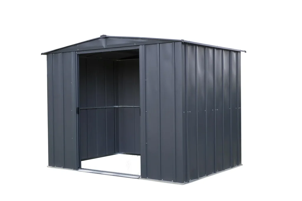 Metallgerätehaus, grau, 194x188x207 cm