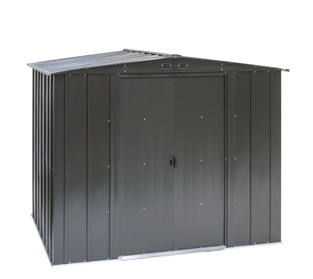 Gerätehaus Metallgerätehaus 8x8 253x242x201 cm Onyx Schwarz