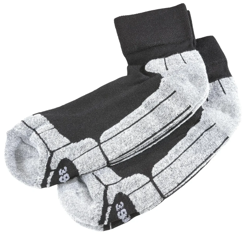 Sportsocken im 2er Pack, Farbe schwarz/grau, Gr.43/46