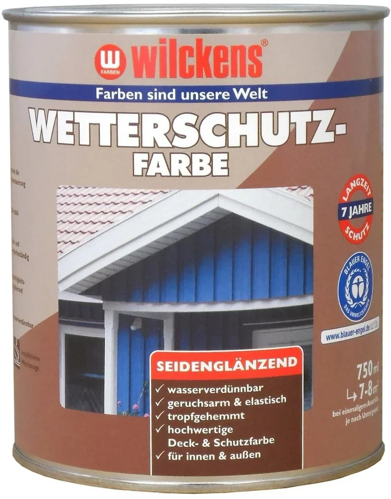 Wetterschutzfarbe RAL 6005 Moosgrün 750 ml