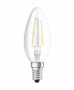 LED CLASSIC B25 Filament Lampe in Kerzenfom mit 2,5W E14, warmweiß, klar
