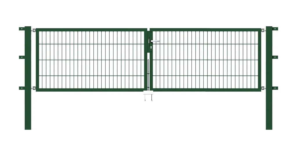 Doppeltor-Set Flexo inkl. Pfosten 3 x 0,8 m grün