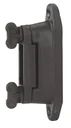 Profi Eck-/Streckenisolator für 4 cm-Band, schwarz, 6 Stück