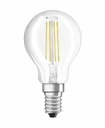 LED CLASSIC P37 Filament Lampe in Tropfenform mit 4 Watt, E14, warmweiß, klar