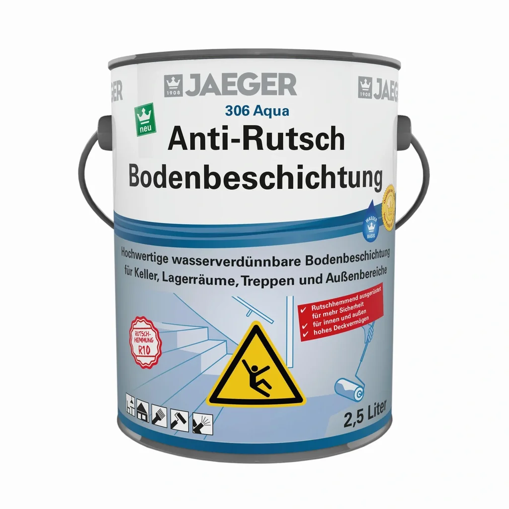 Aqua Anti-Rutsch Bodenbeschichtung, RAL 7001 silbergrau