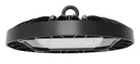 LED-HighBay in UFO-Form bietet 100 W, 9400 lm, 5000 K (neutralweiß) und IP65 Schutz.