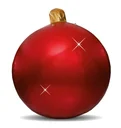 Aufblasbare Weihnachtskugel 200 cm mit 5 Edelstahl Ösen