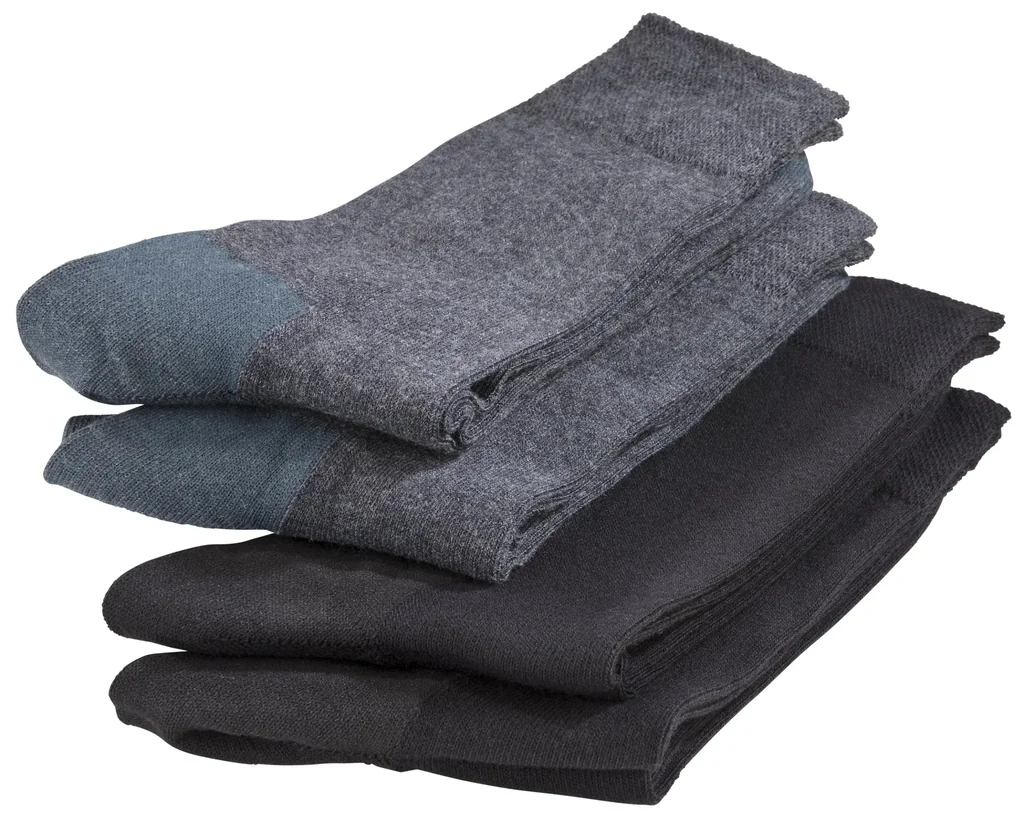 Klassik Socken 2er Pack, Farbe anthrazit,Gr.43/46