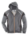 Sweatjacke, Farbe grau/schwarz, Gr.M