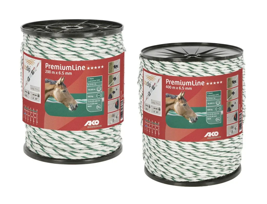 Weidezaunseil Premium Line, 200 m, 6,5 mm