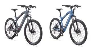 Unisex Alu MTB E-Bike, 29 Zoll, 24-Gang Kettenschaltung, grau, Aufsteiger M922 Hardtail