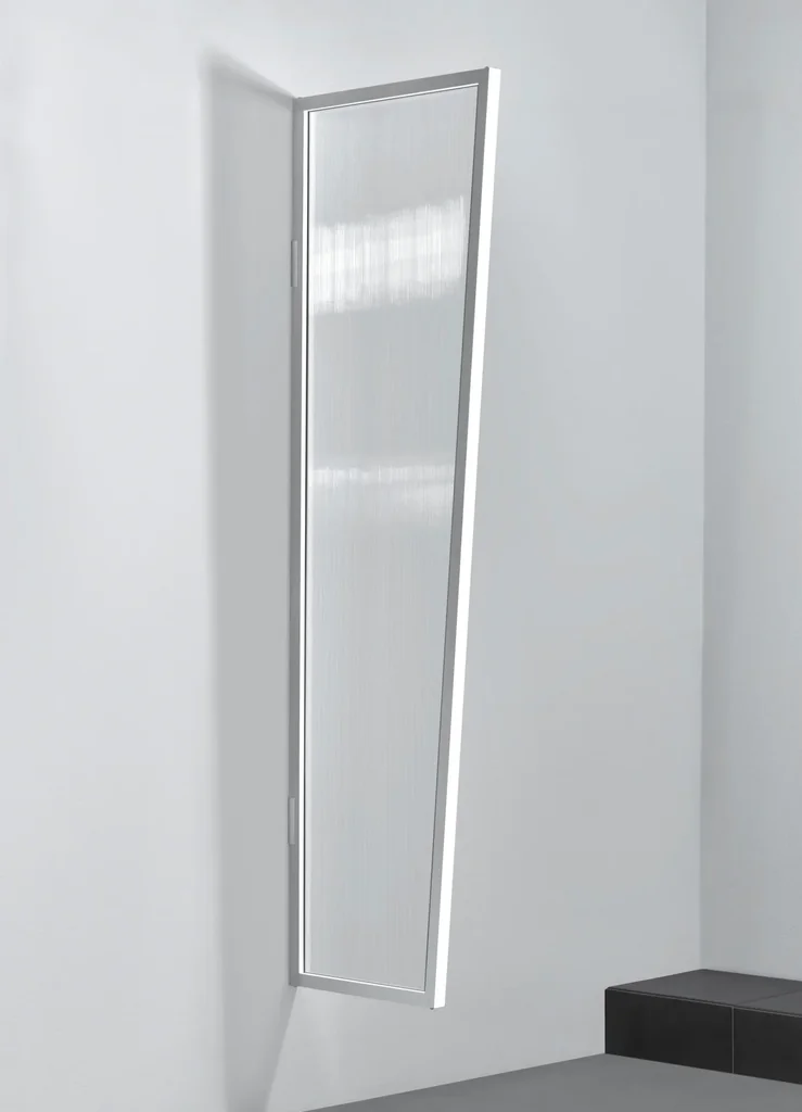 Seitenblende für B1 PC Klar, 2000 x 600 x 450 mm, Edelstahl