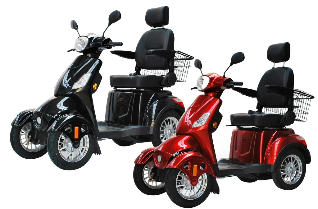 Elektromobil 525 Rot, 4 Räder, Seniorenmobil